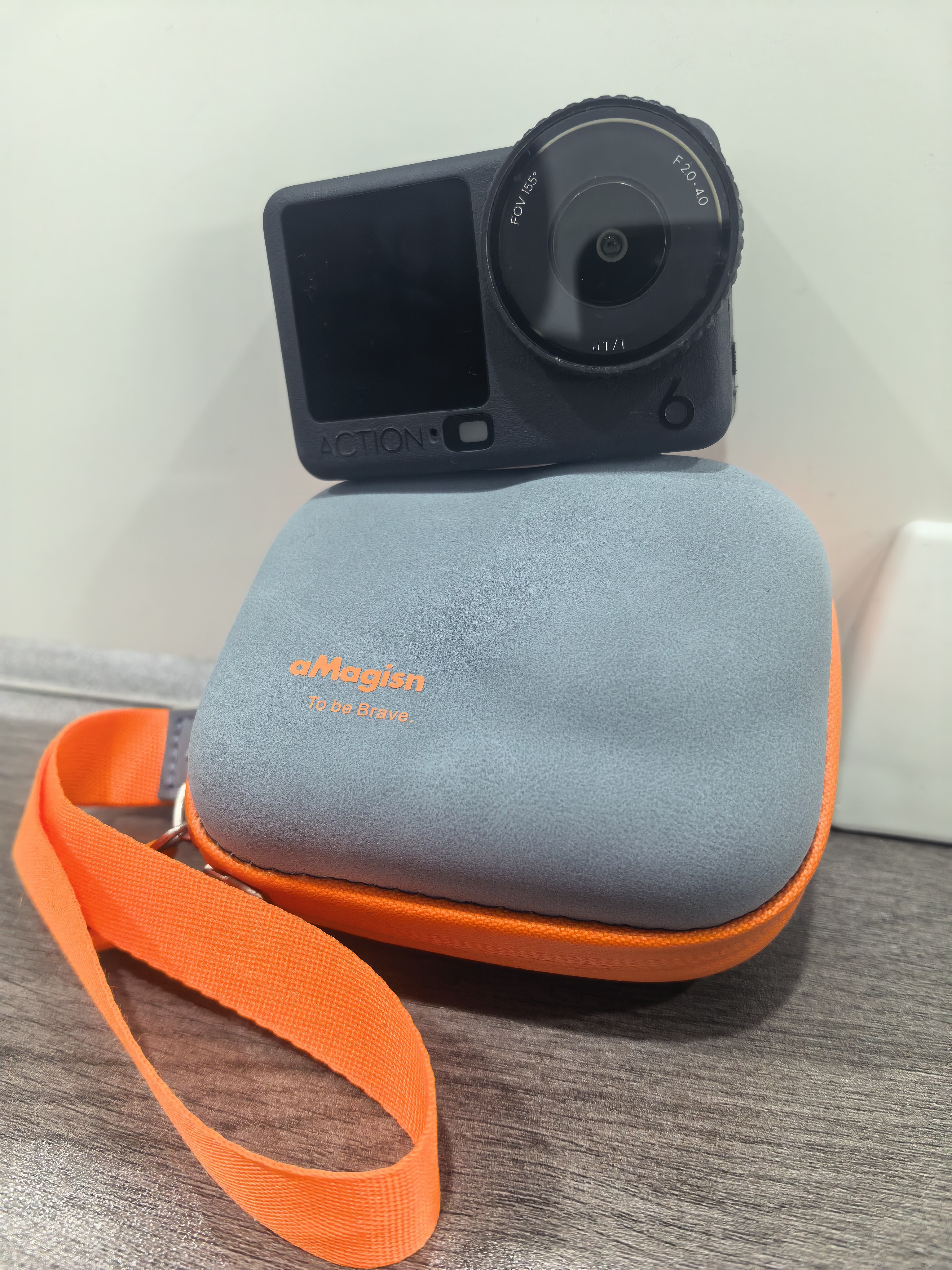 aMagisn(阿迈)迷你收纳包适配大疆action6/5pro/4收纳包nano/insta360acepro2/1/GO ultra运动相机收纳包 迷你收纳包-灰色 实拍图