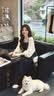 妍莉芬（yanlifen）温柔气质休闲女装套装2026秋季飘带吊带针织开衫阔腿裤三件套秋装 杏衣藏蓝衣藏蓝裤三件套 S (建议100斤以内) 实拍图
