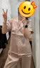 珊目尔【2026年新款】夏季短袖真丝睡衣女6A级100%桑蚕丝睡衣套装可外穿 珊瑚粉-短袖长裤【16.5姆米】 L (165)适合105-115斤穿着 实拍图