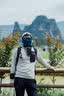 KAILAS FUGA凯乐石户外越野跑山全顶帽男士透气遮阳登山帽运动徒步帽子女 墨黑/浅银灰 均码 实拍图