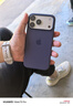 Apple/苹果 iPhone 17 Pro Max硅胶手机壳-雾紫色 磁吸保护壳苹果手机壳全包旗舰店原装 实拍图