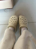 卡骆驰（CROCS）白鹿同款经典云朵洞洞鞋时尚百搭女鞋花园鞋沙滩鞋|206750 骨白色-2Y2(含智必星) 36 /37(230mm) 实拍图
