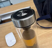 希诺双层玻璃杯男家用商务办公泡茶杯子过滤车载水杯XN-9302 345mL 实拍图