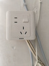 西门子（SIEMENS）开关插座 10A错位五孔带开关插座 远景雅白色5UB82843NC01 实拍图