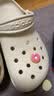 卡骆驰（CROCS）檀健次同款经典洞洞鞋轻便百搭女沙滩鞋包头拖鞋男鞋|10001 骨白色-2Y2(含智必星) 39 (240mm) 实拍图