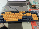 雷柏（Rapoo）V500PRO黄蓝升级款 104键有线背光机械键盘 PBT双色键帽电脑办公游戏全键无冲可编程键盘 茶轴 实拍图