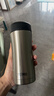 膳魔师（THERMOS）保冷保温杯400ML高真空不锈钢商务办公保温杯JCG-400C SBK 实拍图