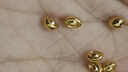 温亭A款足金999金珠黄金小金珠金豆古法金珠DIY配件散珠转运珠3mm金珠 3mm金珠 多颗约0.05g 实拍图