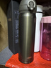 膳魔师（THERMOS）钛杯Ti纯钛保温杯大容量水杯商务杯子团购生日礼物TCTG 炫酷黑【纯钛茶隔片】 500ml 实拍图