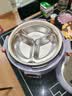 韩派电压力锅三格鸳鸯锅家用高压双胆电饭煲大容量多功能智能高压力电饭煲鸳鸯胆火锅压力锅 HP40H9-A 陶瓷釉升级款【三格胆+不沾胆+双盖+蒸盘】紫色 4L 实拍图