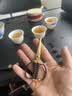 茶皇子茶包小剪刀家用不锈钢复古镀金剪刀功夫茶具配件 镀金茶剪 实拍图