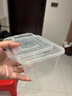 特美居（temeiju）一次性饭盒长方形透明塑料快餐盒加厚带盖打包盒餐具50套装1000型 实拍图
