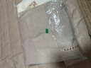 MUJI女式 棱纹编织 圆领短款针织衫 长袖女款 女装 薄款毛衣 燕麦色 XL (165/92A) 实拍图