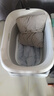 世纪宝贝（babyhood）儿童泡澡桶折叠浴桶 婴儿洗澡盆0-10岁家用加大感温款 赠浴凳330 实拍图