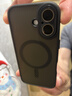 KEKLLE【肤感磁吸】适用iPhone17手机壳 苹果17保护套 磁吸磨砂防摔抗指纹镜头全包软边保护套 午夜黑 实拍图