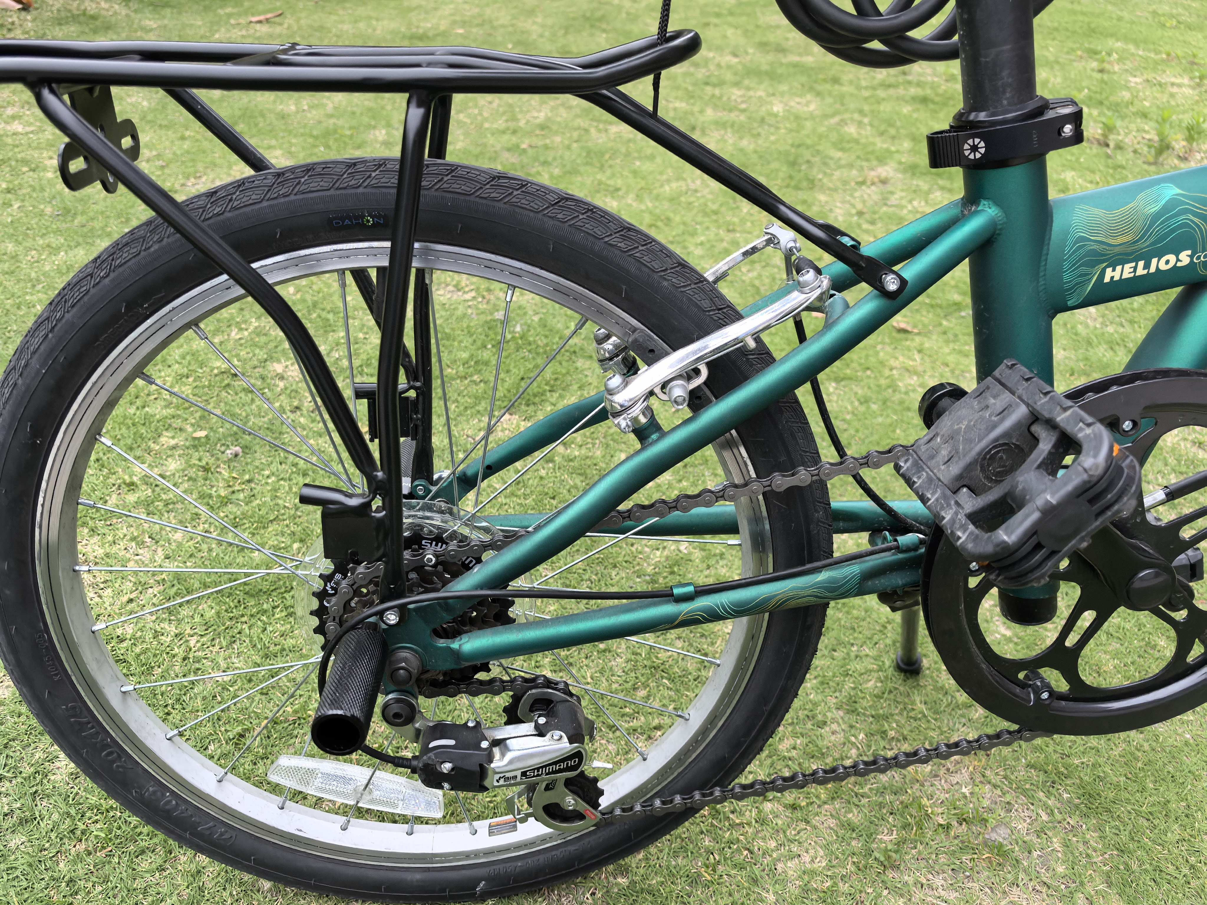大行（DAHON）自行车配件脚柱后轮脚踏板p8k3配件山地车后座脚蹬公路车d5改装 黑色 实拍图
