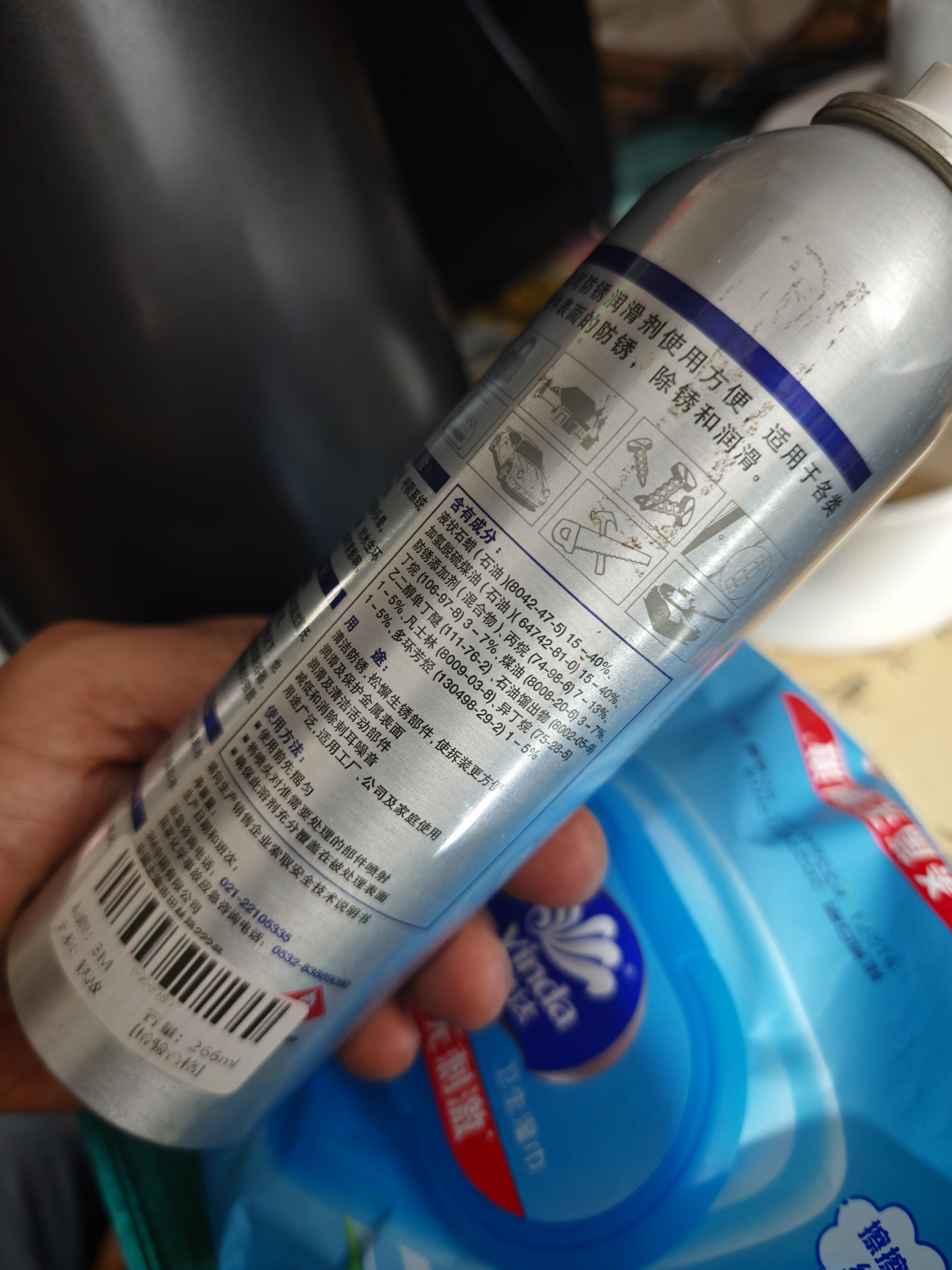 3M 锈敌防锈润滑剂汽车门窗润除锈剂螺丝松动剂160z 470ml单罐装 实拍图