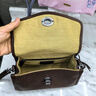 裘真信封包女链条斜挎单肩包休闲复古小包植鞣头层牛皮包包 咖啡色-中号 实拍图