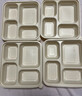 拜杰玉米淀粉一次性饭盒可降解微波餐盒带盖打包快餐便当盒4格*200套 实拍图