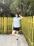安踏速干运动套装丨女装夏季新款透气短袖短裤羽毛球防走光两件套 实拍图