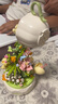 森宝积木音乐盒玩具拼装潮玩摆件女生儿童生日礼物 花颜茶语+玻璃罩 实拍图