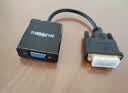 山泽 DVI转VGA转接头 DVI-D转VGA线高清转换器 DVI24+1电脑显卡连接投影仪电视显示器连接线 DV2020 实拍图