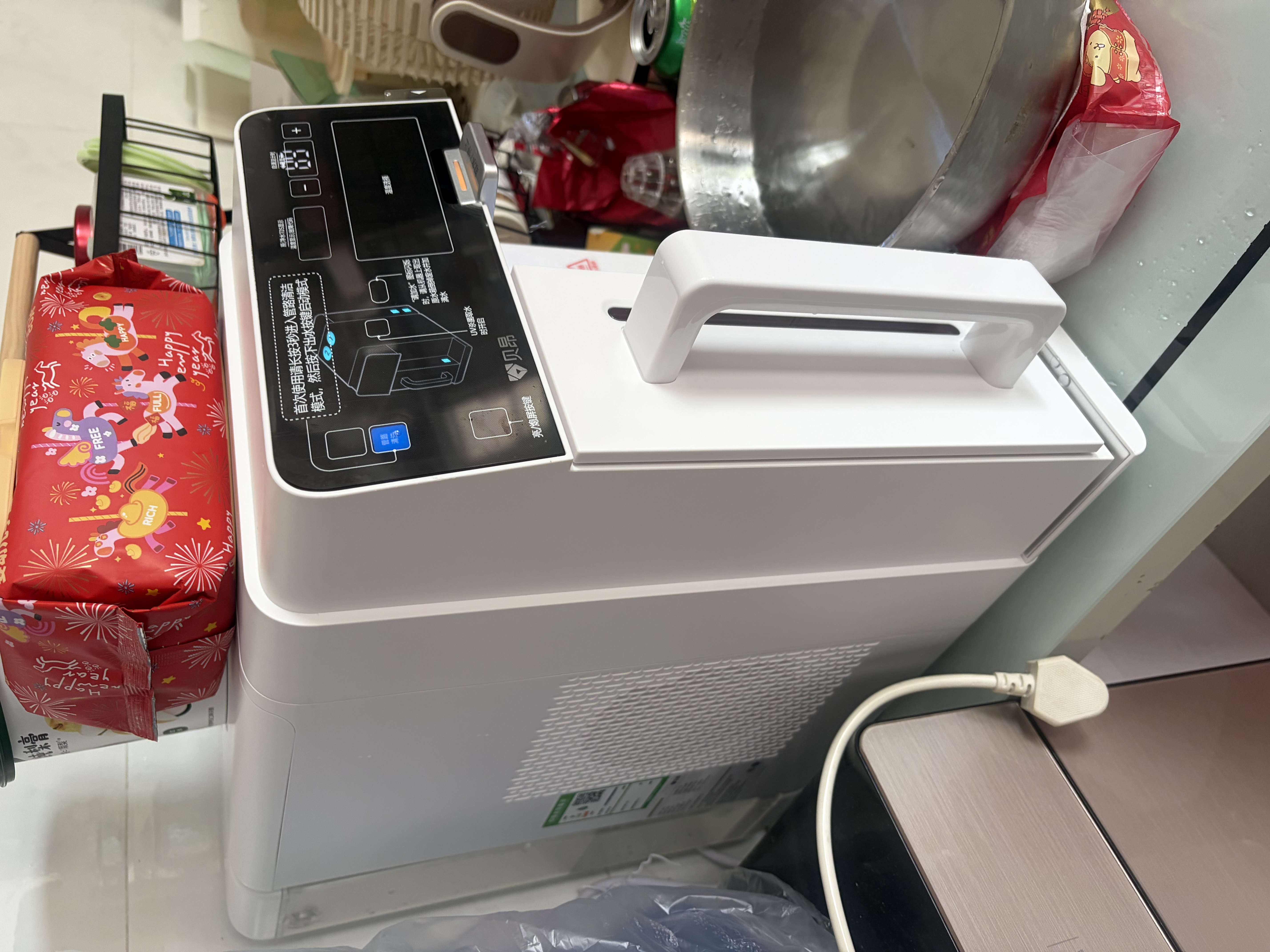 贝昂母婴级台式净饮机RO反渗透即热式直饮净水一体机R200净水器泡奶家用厨房净水免安装外置净水箱 R200 实拍图