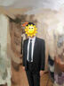 罗蒙西服套装男士商务修身西装男职业正装小西服新郎伴郎结婚礼服外套 黑色双扣【西服+西裤+衬衫】 3XL /185【145-160斤】+7件礼品 实拍图