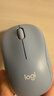 罗技（Logitech）M221 轻音鼠标 无线鼠标 办公鼠标 对称鼠标 带无线微型接收器 雾霭蓝 实拍图