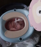 世纪宝贝（babyhood）儿童小马桶坐便器 婴幼儿便盆男女宝宝座便器PU软垫 卡洛红 实拍图