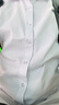 罗蒙（ROMON）纯色商务职业正装男士白衬衫工装男装短袖衬衣男CS72白色2XL 实拍图