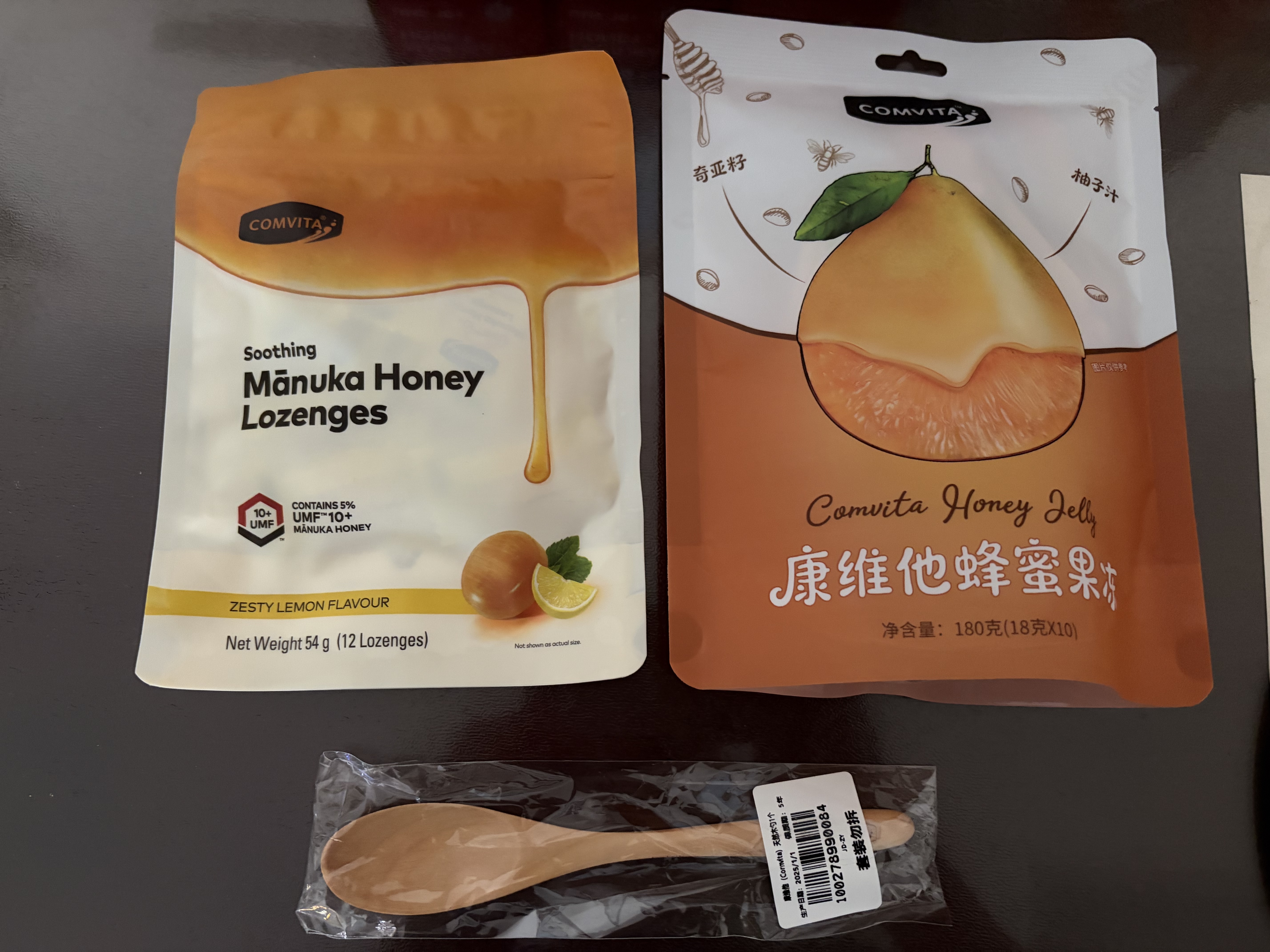 康维他（Comvita）蜂蜜果冻180g柚子味 含奇亚籽 即食解馋蒟蒻 办公室分享健康零食 实拍图