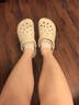 卡骆驰（CROCS）檀健次同款经典洞洞鞋轻便百搭女沙滩鞋包头拖鞋男鞋|10001 骨白色-2Y2(含智必星) 37 /38(230mm) 实拍图