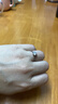 央创时尚求婚钻戒戒指女士1一克拉莫桑石S925道具单戒婚戒女款银戒指女款 实拍图