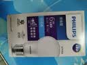飞利浦（PHILIPS）led灯泡节能灯家用客厅超亮球泡E27螺口6W 6500K白光优视型 实拍图