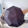 C'mon 全自动晴雨伞三折大号防紫外线防晒太阳伞遮阳伞男士自动伞 黑色 实拍图