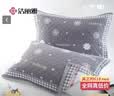 洁丽雅7A抗菌三层加大加厚纱布枕巾 花香-深灰78*52cm一对装 实拍图