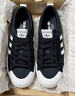 adidas NIZZA PLATFORM厚底增高运动帆布鞋女阿迪达斯三叶草 一号黑/白   38.5 实拍图
