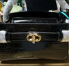 CHARLES&KEITH鳄鱼纹凯莉包手提斜挎婚包包女包生日礼物送女友CK2-50270880-1 Black黑色 S 实拍图