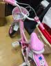 紫榕 儿童自行车女孩单车3-8岁公主款脚踏车男女宝宝小孩童车 公主粉【送货上门】加厚白胎升级 16寸 适合100-120cm 实拍图