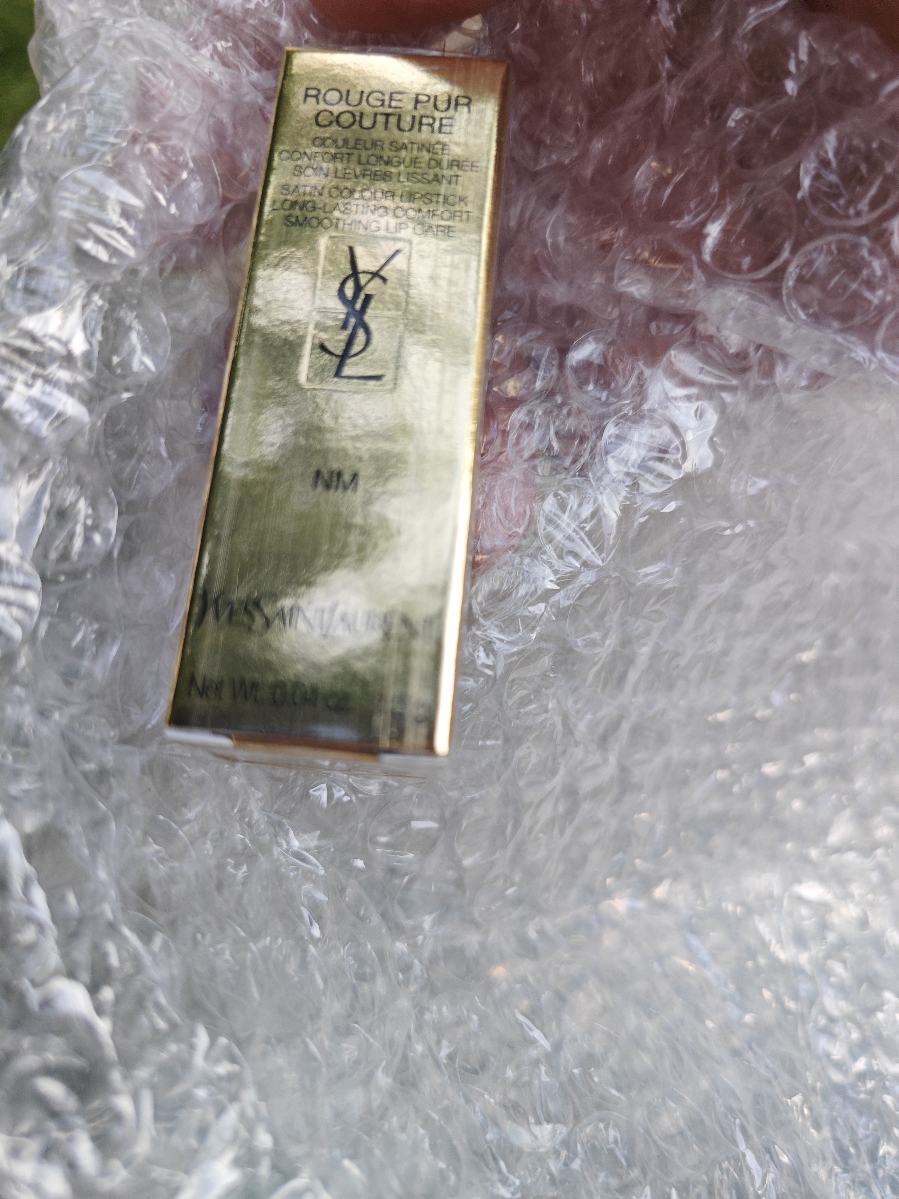 YSL圣罗兰纯口红NM1.3g全新方管锻光裸缪斯小样保湿美容修饰 NM裸缪斯1.3g*1支 自然肤 实拍图