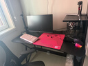 灏森梦电脑桌台式电竞游戏桌椅套装碳纤维纹理组合桌子家用办公学习书桌 【Pro-配件款】碳纤维+黑架120CM 实拍图