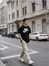 耐克(NIKE)男短袖T恤 纯棉 运动休闲 经典简约 AR5005-010 黑色M 实拍图