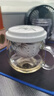 美斯尼 玻璃茶杯茶水分离水杯陶瓷过滤内胆办公室茶杯茶具高硼硅泡茶杯 竹格（300毫升） 实拍图