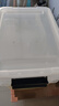 禧天龙塑料衣物收纳箱玩具整理箱车载储物箱55L 透明 3个装 带轮 实拍图