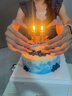 曼恒新鲜水果奶油生日蛋糕现做同城配送当天到当日达送爸妈老人儿童 B款美好时光-男神款 8英寸(适合2-4人) 实拍图