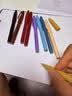 派通（Pentel ）彩色软毛笔秀丽笔 弹性笔尖水性笔Touch手帐书信贺卡用 SES15C红色/单支装 实拍图