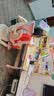 读书郎儿童学习书桌椅套装可升降中小学生桌椅子写字家用课桌香草蓝T12 1米楹木桌+加高书架+追背椅 粉 实拍图