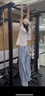 优衣库女装竹节纱V领T恤/短袖/纯棉打底休闲百搭26春夏新款483460 483460/00白色 M 实拍图