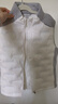 moodytiger校服神器儿童羽绒马甲鸭绒背心男女童轻薄保暖拒水透气弹力秋冬款 云朵白 150 cm 晒单实拍图